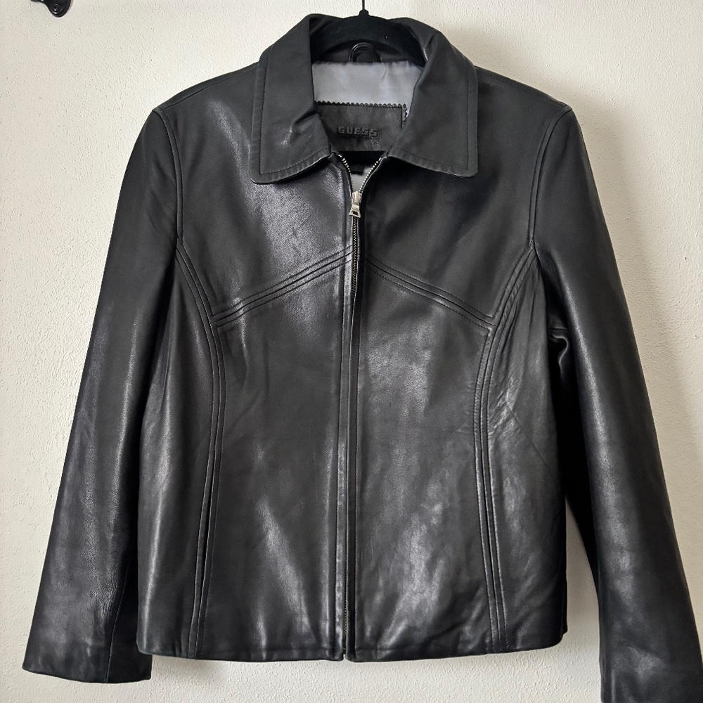 Vintage GUESS Women’s Leather Jacket